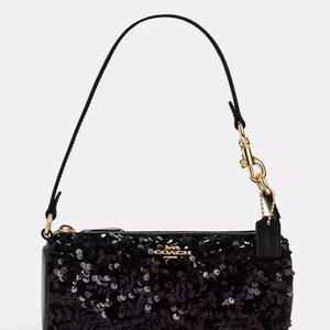 Coach Barrett Black Sequin Bag